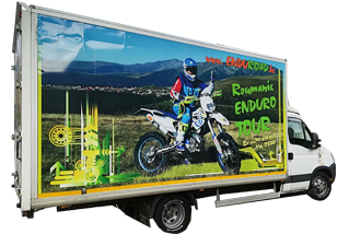 Camion d'Assistances mécaniques Enduroad en Roumanie pour les motos enduro Cammion d'Assistances Enduroad pour les moto enduro